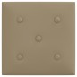Wandpaneele 12 Stk. Cappuccino-Braun 30x30cm Kunstleder 1,08 m² Wandpaneele 12 Stk. Cappuccino-Braun 30x30cm Kunstleder 1,08 m²