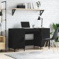vidaXL Schreibtisch Schwarz 140x50x75 cm Holzwerkstoff vidaXL Schreibtisch Schwarz 140x50x75 cm Holzwerkstoff