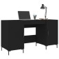 vidaXL Schreibtisch Schwarz 140x50x75 cm Holzwerkstoff vidaXL Schreibtisch Schwarz 140x50x75 cm Holzwerkstoff
