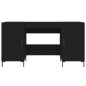 vidaXL Schreibtisch Schwarz 140x50x75 cm Holzwerkstoff vidaXL Schreibtisch Schwarz 140x50x75 cm Holzwerkstoff