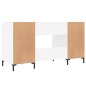 vidaXL Schreibtisch Hochglanz-Weiß 140x50x75 cm Holzwerkstoff vidaXL Schreibtisch Hochglanz-Weiß 140x50x75 cm Holzwerkstoff