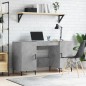 vidaXL Schreibtisch Betongrau 140x50x75 cm Holzwerkstoff vidaXL Schreibtisch Betongrau 140x50x75 cm Holzwerkstoff