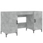 vidaXL Schreibtisch Betongrau 140x50x75 cm Holzwerkstoff vidaXL Schreibtisch Betongrau 140x50x75 cm Holzwerkstoff