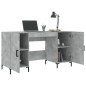 vidaXL Schreibtisch Betongrau 140x50x75 cm Holzwerkstoff vidaXL Schreibtisch Betongrau 140x50x75 cm Holzwerkstoff