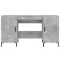vidaXL Schreibtisch Betongrau 140x50x75 cm Holzwerkstoff vidaXL Schreibtisch Betongrau 140x50x75 cm Holzwerkstoff