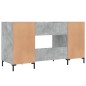 vidaXL Schreibtisch Betongrau 140x50x75 cm Holzwerkstoff vidaXL Schreibtisch Betongrau 140x50x75 cm Holzwerkstoff