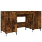 vidaXL Schreibtisch Räuchereiche 140x50x75 cm Holzwerkstoff vidaXL Schreibtisch Räuchereiche 140x50x75 cm Holzwerkstoff