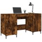 vidaXL Schreibtisch Räuchereiche 140x50x75 cm Holzwerkstoff vidaXL Schreibtisch Räuchereiche 140x50x75 cm Holzwerkstoff