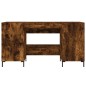 vidaXL Schreibtisch Räuchereiche 140x50x75 cm Holzwerkstoff vidaXL Schreibtisch Räuchereiche 140x50x75 cm Holzwerkstoff