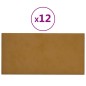 Wandpaneele 12 Stk. Braun 30x15 cm Samt 0,54 m² Wandpaneele 12 Stk. Braun 30x15 cm Samt 0,54 m²