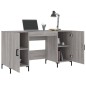 vidaXL Schreibtisch Grau Sonoma 140x50x75 cm Holzwerkstoff vidaXL Schreibtisch Grau Sonoma 140x50x75 cm Holzwerkstoff
