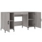 vidaXL Schreibtisch Grau Sonoma 140x50x75 cm Holzwerkstoff vidaXL Schreibtisch Grau Sonoma 140x50x75 cm Holzwerkstoff