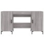vidaXL Schreibtisch Grau Sonoma 140x50x75 cm Holzwerkstoff vidaXL Schreibtisch Grau Sonoma 140x50x75 cm Holzwerkstoff