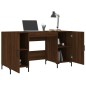 vidaXL Schreibtisch Braun Eichen-Optik 140x50x75 cm Holzwerkstoff vidaXL Schreibtisch Braun Eichen-Optik 140x50x75 cm Holzwerkstoff