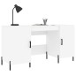 vidaXL Schreibtisch Weiß 140x50x75 cm Holzwerkstoff vidaXL Schreibtisch Weiß 140x50x75 cm Holzwerkstoff