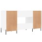 vidaXL Schreibtisch Weiß 140x50x75 cm Holzwerkstoff vidaXL Schreibtisch Weiß 140x50x75 cm Holzwerkstoff