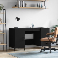 vidaXL Schreibtisch Schwarz 140x50x75 cm Holzwerkstoff