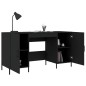 vidaXL Schreibtisch Schwarz 140x50x75 cm Holzwerkstoff vidaXL Schreibtisch Schwarz 140x50x75 cm Holzwerkstoff