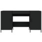 vidaXL Schreibtisch Schwarz 140x50x75 cm Holzwerkstoff vidaXL Schreibtisch Schwarz 140x50x75 cm Holzwerkstoff