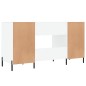 vidaXL Schreibtisch Hochglanz-Weiß 140x50x75 cm Holzwerkstoff vidaXL Schreibtisch Hochglanz-Weiß 140x50x75 cm Holzwerkstoff