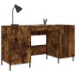 vidaXL Schreibtisch Räuchereiche 140x50x75 cm Holzwerkstoff vidaXL Schreibtisch Räuchereiche 140x50x75 cm Holzwerkstoff