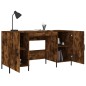 vidaXL Schreibtisch Räuchereiche 140x50x75 cm Holzwerkstoff vidaXL Schreibtisch Räuchereiche 140x50x75 cm Holzwerkstoff