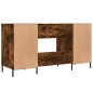 vidaXL Schreibtisch Räuchereiche 140x50x75 cm Holzwerkstoff vidaXL Schreibtisch Räuchereiche 140x50x75 cm Holzwerkstoff