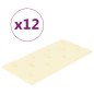 Wandpaneele 12 Stk. Creme 60x30 cm Kunstleder 2,16 m² Wandpaneele 12 Stk. Creme 60x30 cm Kunstleder 2,16 m²