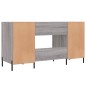 vidaXL Schreibtisch Grau Sonoma 140x50x75 cm Holzwerkstoff vidaXL Schreibtisch Grau Sonoma 140x50x75 cm Holzwerkstoff