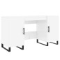 vidaXL Schreibtisch Hochglanz-Weiß 140x50x75 cm Holzwerkstoff vidaXL Schreibtisch Hochglanz-Weiß 140x50x75 cm Holzwerkstoff