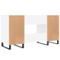 vidaXL Schreibtisch Hochglanz-Weiß 140x50x75 cm Holzwerkstoff vidaXL Schreibtisch Hochglanz-Weiß 140x50x75 cm Holzwerkstoff