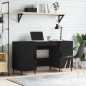 vidaXL Schreibtisch Schwarz 140x50x75 cm Holzwerkstoff vidaXL Schreibtisch Schwarz 140x50x75 cm Holzwerkstoff