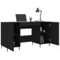 vidaXL Schreibtisch Schwarz 140x50x75 cm Holzwerkstoff vidaXL Schreibtisch Schwarz 140x50x75 cm Holzwerkstoff