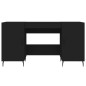vidaXL Schreibtisch Schwarz 140x50x75 cm Holzwerkstoff vidaXL Schreibtisch Schwarz 140x50x75 cm Holzwerkstoff