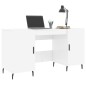 vidaXL Schreibtisch Hochglanz-Weiß 140x50x75 cm Holzwerkstoff vidaXL Schreibtisch Hochglanz-Weiß 140x50x75 cm Holzwerkstoff