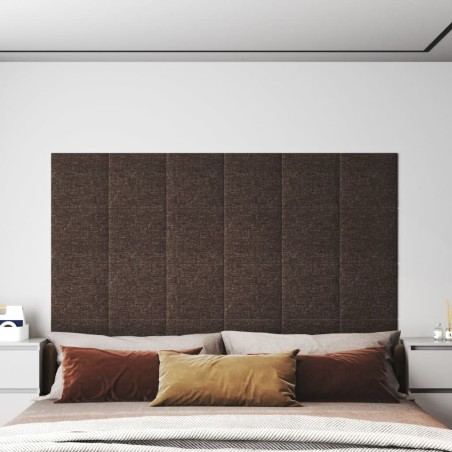 Wandpaneele 12 Stk. Taupe 30x30 cm Stoff 1,08 m²