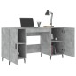 vidaXL Schreibtisch Betongrau 140x50x75 cm Holzwerkstoff vidaXL Schreibtisch Betongrau 140x50x75 cm Holzwerkstoff