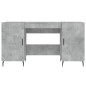 vidaXL Schreibtisch Betongrau 140x50x75 cm Holzwerkstoff vidaXL Schreibtisch Betongrau 140x50x75 cm Holzwerkstoff