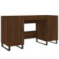 vidaXL Schreibtisch Braun Eichen-Optik 140x50x75 cm Holzwerkstoff vidaXL Schreibtisch Braun Eichen-Optik 140x50x75 cm Holzwerkstoff