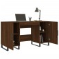 vidaXL Schreibtisch Braun Eichen-Optik 140x50x75 cm Holzwerkstoff vidaXL Schreibtisch Braun Eichen-Optik 140x50x75 cm Holzwerkstoff
