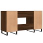 vidaXL Schreibtisch Braun Eichen-Optik 140x50x75 cm Holzwerkstoff vidaXL Schreibtisch Braun Eichen-Optik 140x50x75 cm Holzwerkstoff