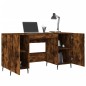 vidaXL Schreibtisch Räuchereiche 140x50x75 cm Holzwerkstoff vidaXL Schreibtisch Räuchereiche 140x50x75 cm Holzwerkstoff