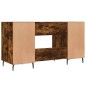 vidaXL Schreibtisch Räuchereiche 140x50x75 cm Holzwerkstoff vidaXL Schreibtisch Räuchereiche 140x50x75 cm Holzwerkstoff