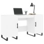 vidaXL Schreibtisch Weiß 140x50x75 cm Holzwerkstoff vidaXL Schreibtisch Weiß 140x50x75 cm Holzwerkstoff