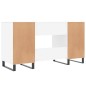 vidaXL Schreibtisch Weiß 140x50x75 cm Holzwerkstoff vidaXL Schreibtisch Weiß 140x50x75 cm Holzwerkstoff
