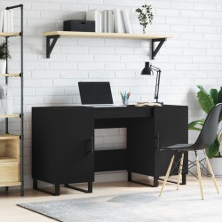 vidaXL Schreibtisch Schwarz 140x50x75 cm Holzwerkstoff