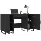 vidaXL Schreibtisch Schwarz 140x50x75 cm Holzwerkstoff vidaXL Schreibtisch Schwarz 140x50x75 cm Holzwerkstoff