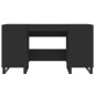 vidaXL Schreibtisch Schwarz 140x50x75 cm Holzwerkstoff vidaXL Schreibtisch Schwarz 140x50x75 cm Holzwerkstoff