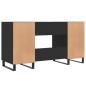 vidaXL Schreibtisch Schwarz 140x50x75 cm Holzwerkstoff vidaXL Schreibtisch Schwarz 140x50x75 cm Holzwerkstoff