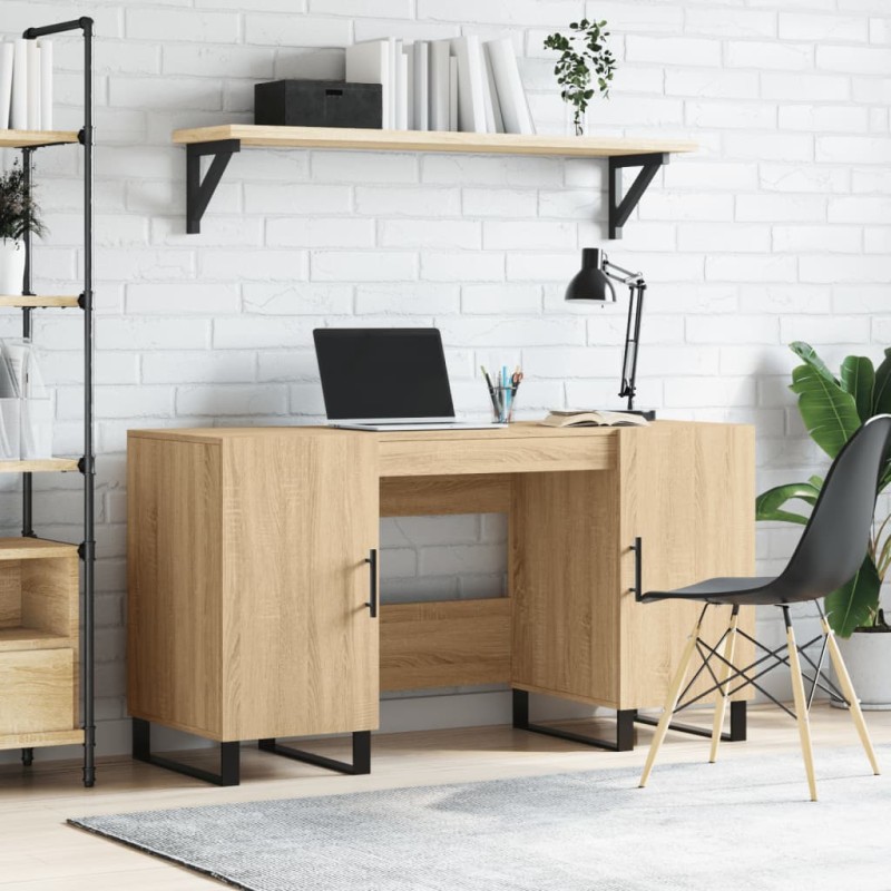vidaXL Schreibtisch Sonoma-Eiche 140x50x75 cm Holzwerkstoff vidaXL Schreibtisch Sonoma-Eiche 140x50x75 cm Holzwerkstoff